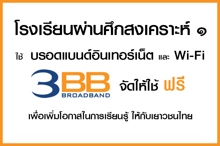 <p>3BB&nbsp;จังหวัดเชียงราย &nbsp;ส่งมอบอินเทอร์เน็ตในโครงการ&nbsp;&ldquo;บรอดแบนด์อินเทอร์เน็ต เพื่อการศึกษาฟรี"</p>